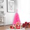 3Ft Pink Artificial Christmas Tree Mini Xmas Pine Tree Holiday Decoration
